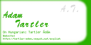 adam tartler business card